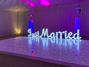 Just Married Light Up LED Sign