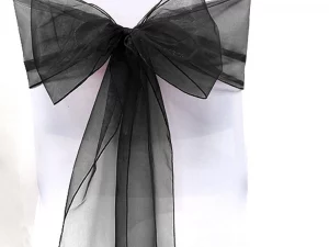Black Chair Sash Hire