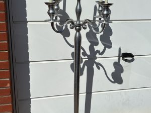 Tall Metal Candleabras