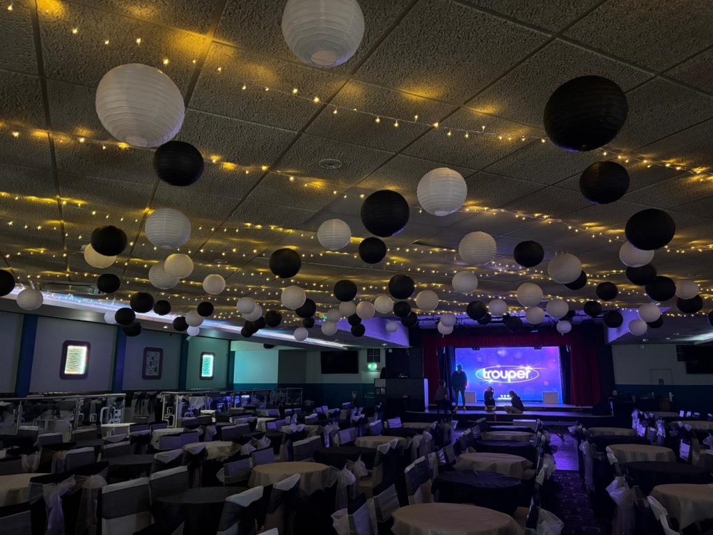 Cherry Tree Holiday Park Opening event 2026 Great Yarmouth Events Entertainment Hall after event decorations installed