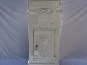 White Metal Message Postbox