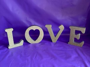 Miniature Love Letters Table Centrepiece
